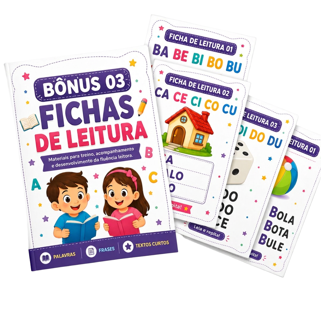 Mockup do bônus 03 - Fichas de Leitura