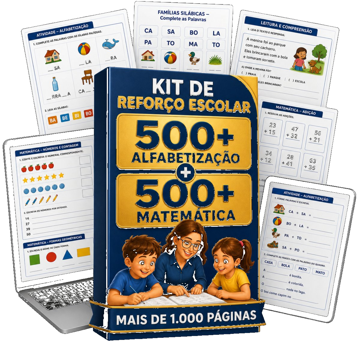 Kit de Alfabetização Mockup